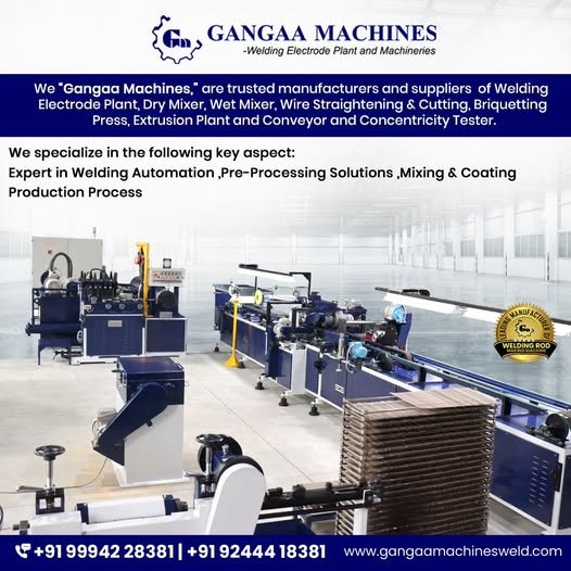 Process of Welding electrode production.